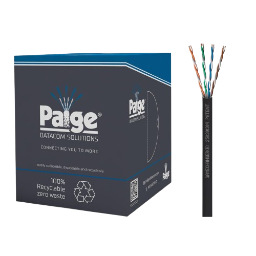 Cat6 Cable, 258300304, 22AWG, UTP, Solid, CMP FT6, 1000ft Box, Black