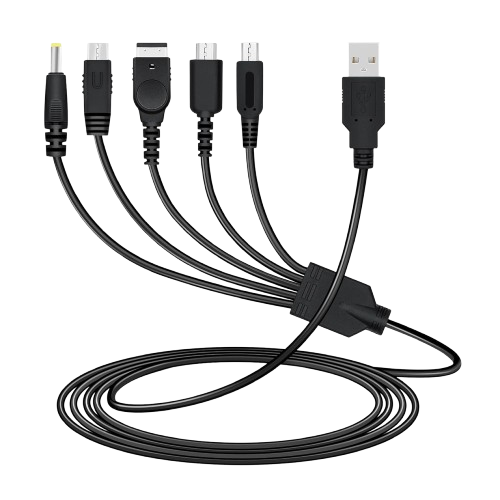 5 in 1 USB Charging Cable for Nintendo DS Lite/NDS/New 3DS XL